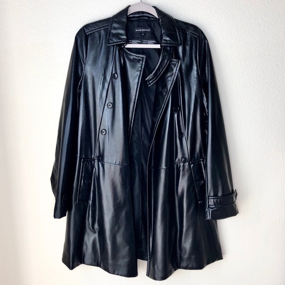 Club Monaco Jackets & Blazers - Club Monaco. Black double breasted long jacket.